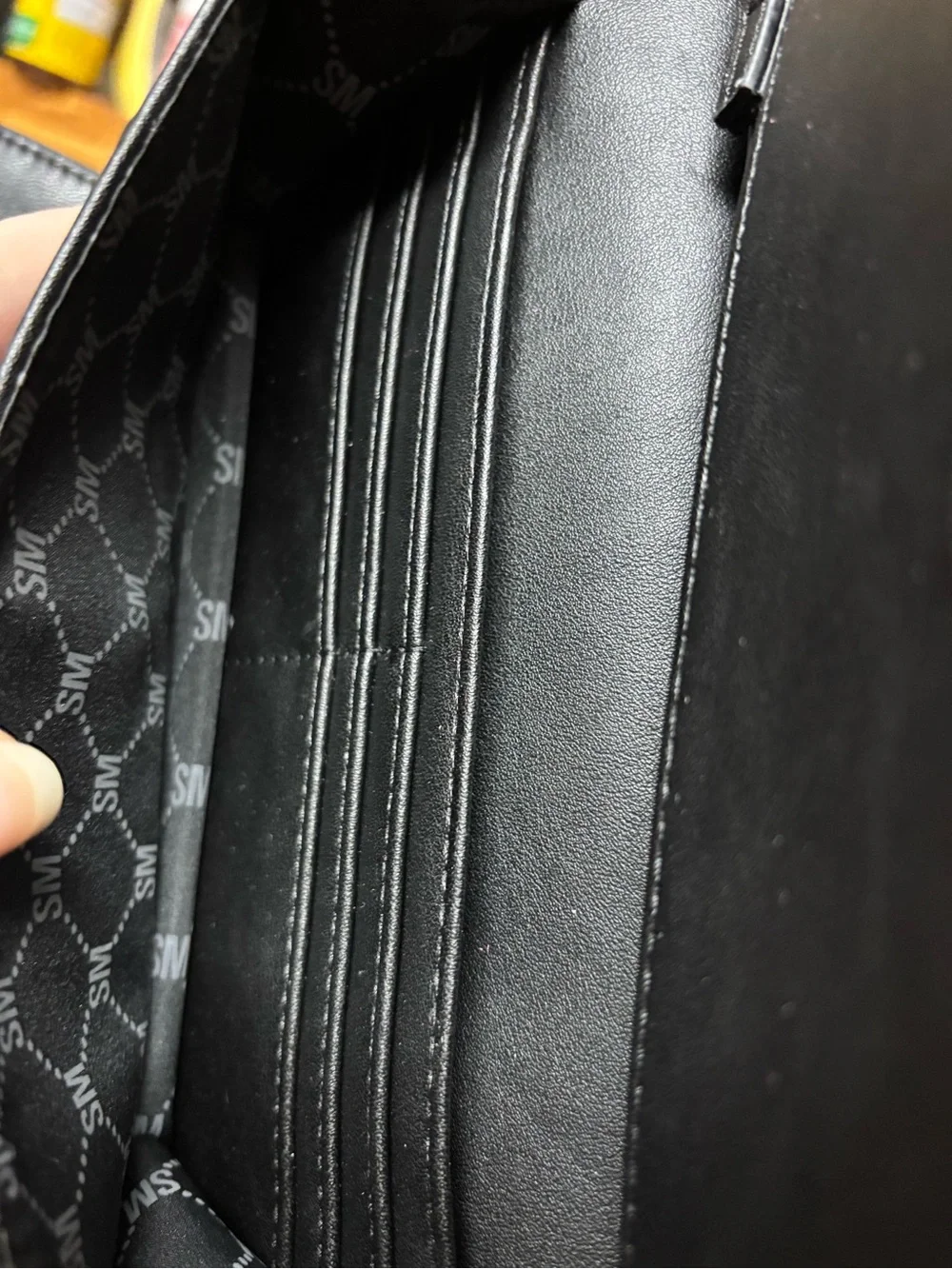 Steve Madden Black Tote with Silver Hardware with Steve Madden wallet